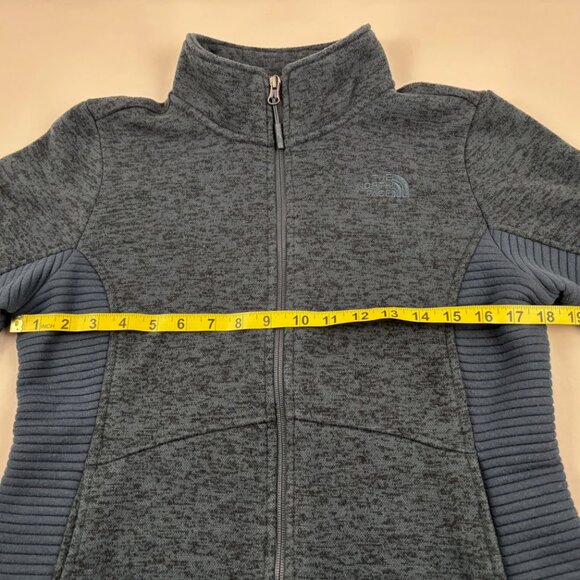 The North Face Indi Full Zip Mock Neck Jacket Blue Medium - Picture 7 of 9